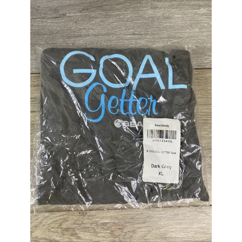 Beachbody Goal Getter Tank Top Womens XL Dark Grey New Graphic Activewear 2018